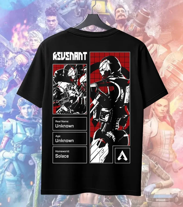 Revenant Shadow Protocol T-Shirt – Apex Legends Inspired Streetwear - Back (Dual Print) / Black / S - Apex legends