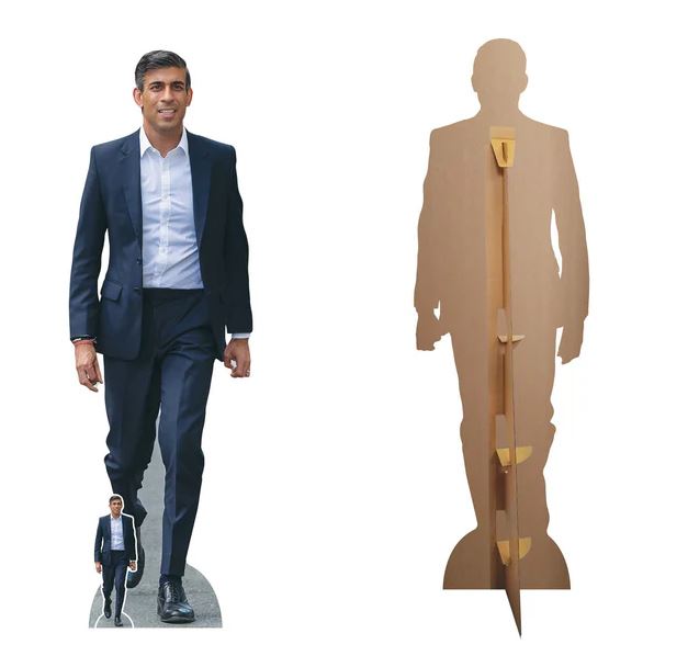 Rishi Sunak Lifesize Cardboard Cutout with Small Cutout - 1.72m