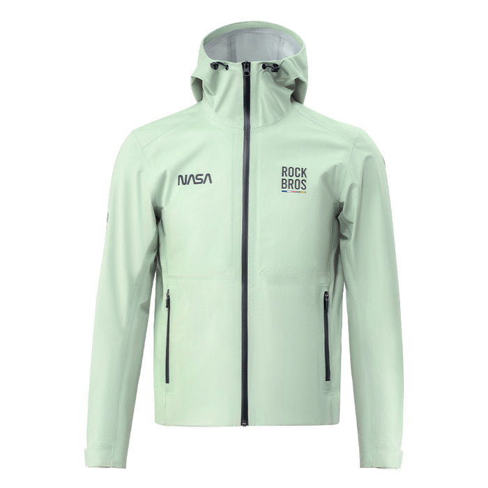 road-to-sky ultralight foldable rain jacket in hi-vis colour #Color_Green