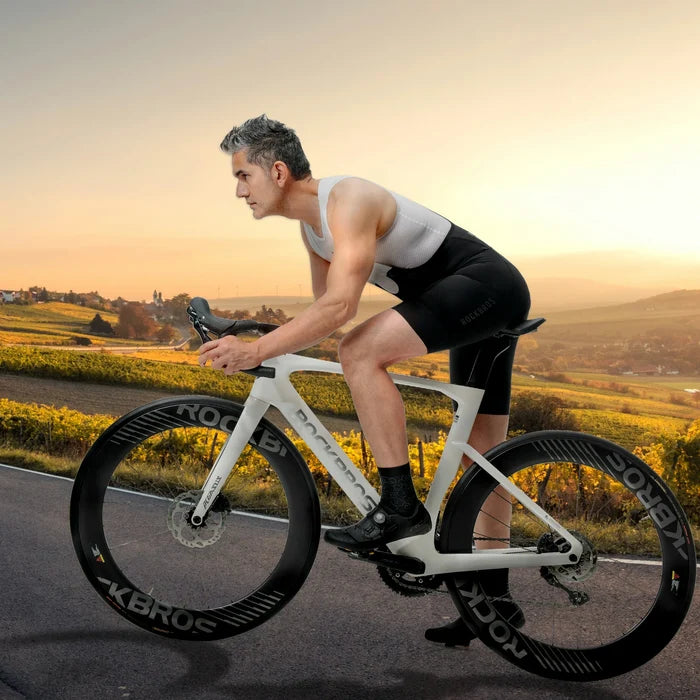 ROCKBROS road to sky mens cycling bib shorts padded breathable