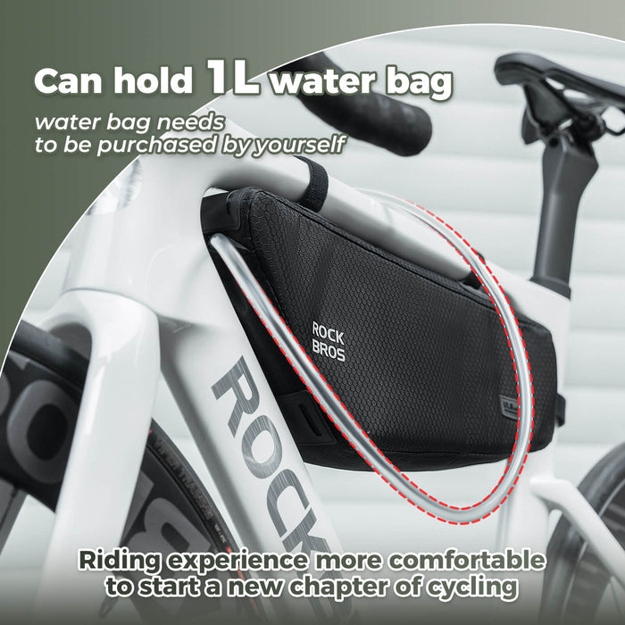 ROCKBROS Bicycle Frame Bag – Waterproof  2.9L Storage (Road/MTB/Gravel)