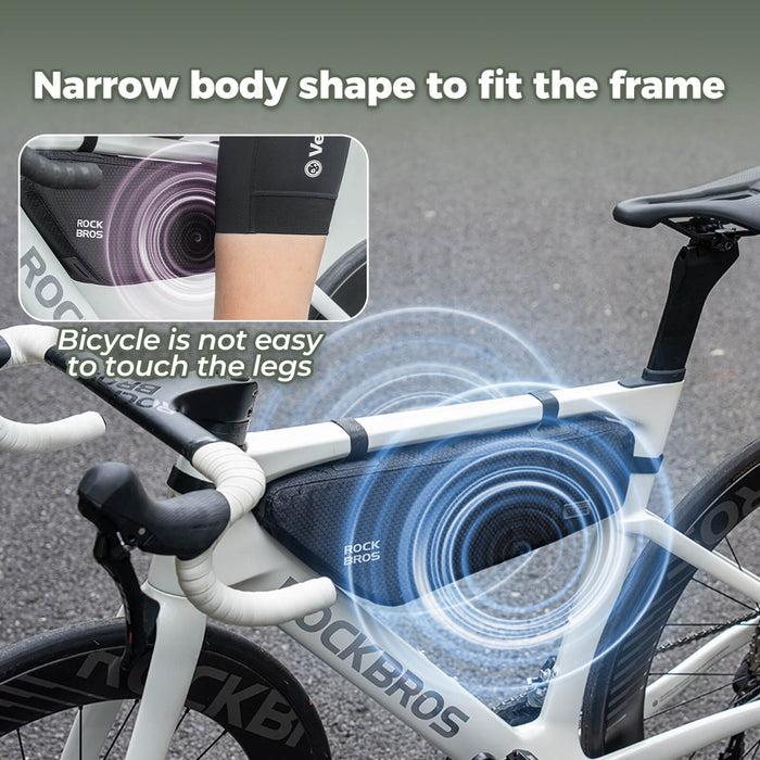 ROCKBROS Bicycle Frame Bag – Waterproof 2.9L Storage (Road/MTB/Gravel)