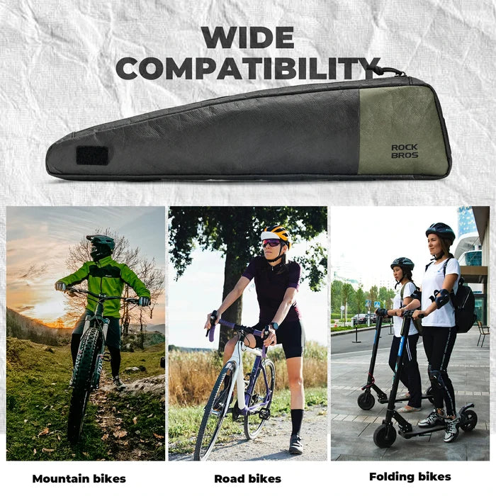 rockbros extended 0.9 l top-tube frame bag