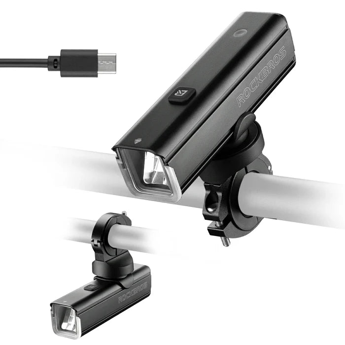 rockbros 1500-lumen aluminium front bike light