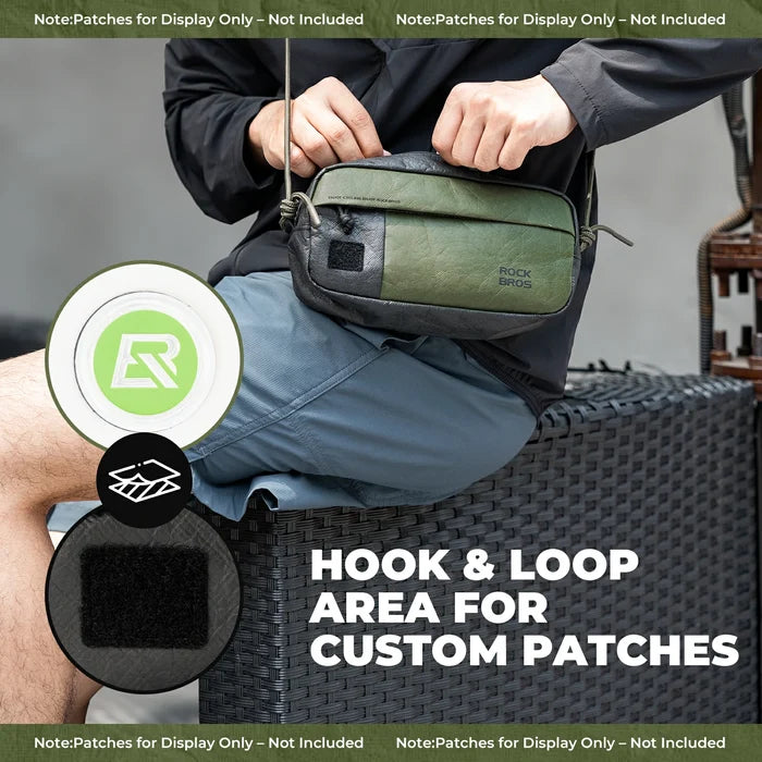 rockbros db001 tyvek® handlebar bag in matte black