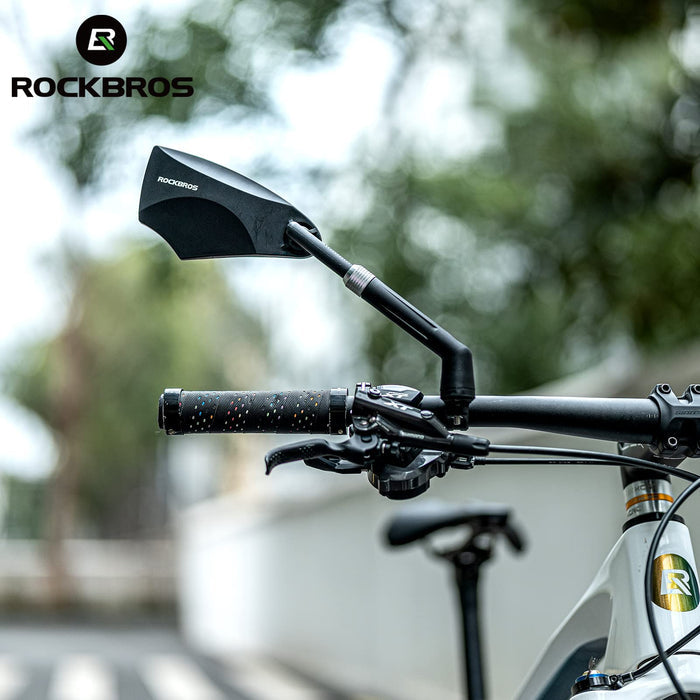 ROCKBROS 360¡ã Adjustable Handlebar Bike Mirror with Anti-Glare Glass - ROCKBROS