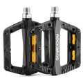 ROCKBROS BP2501 9/16 inch aluminium alloy bike pedals with anti-slip surface, durable and lightweight design.#Color_Black