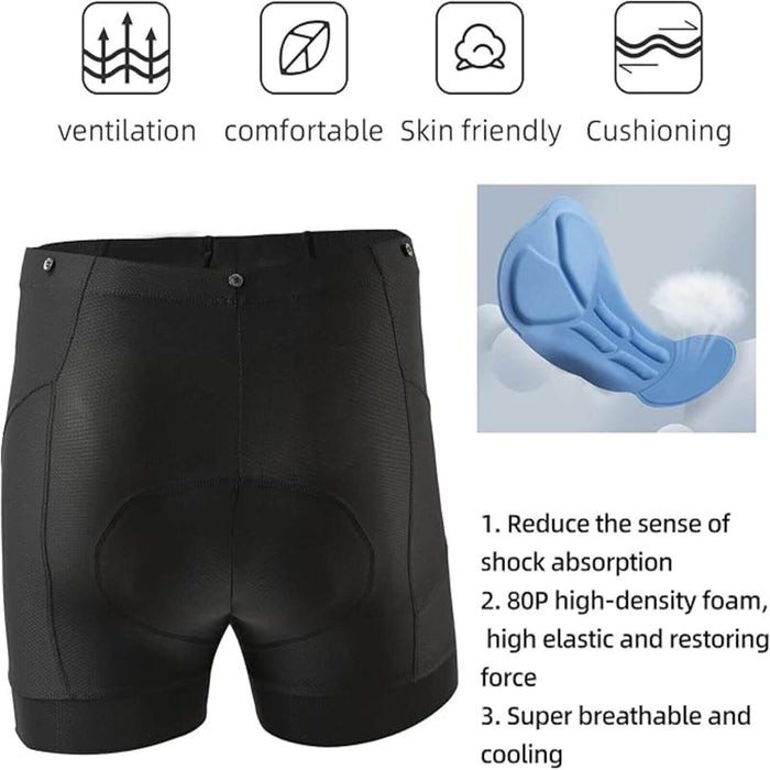 ​ROCKBROS 2-in-1 Cycling Trousers with Quick-Dry Padding - Convertible & Breathable Bike Pants