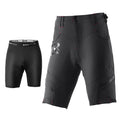 rockbros men's 4d padded cycling shorts with compression design for enhanced comfort #Color_Black
