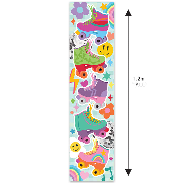 Roller Skate Party Portrait Banner - 30cm x 120cm