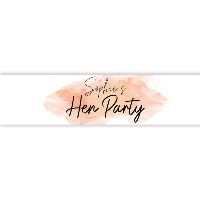 Rose Gold Blush Personalised Banner - 1.2m