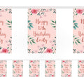 Rose Gold Floral Personalised Bunting – 3m