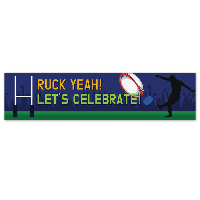 Ruck Yeah! Rugby Banner - 120cm x 30cm