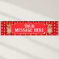 Rudolph Christmas Personalised Banner - 1.2m