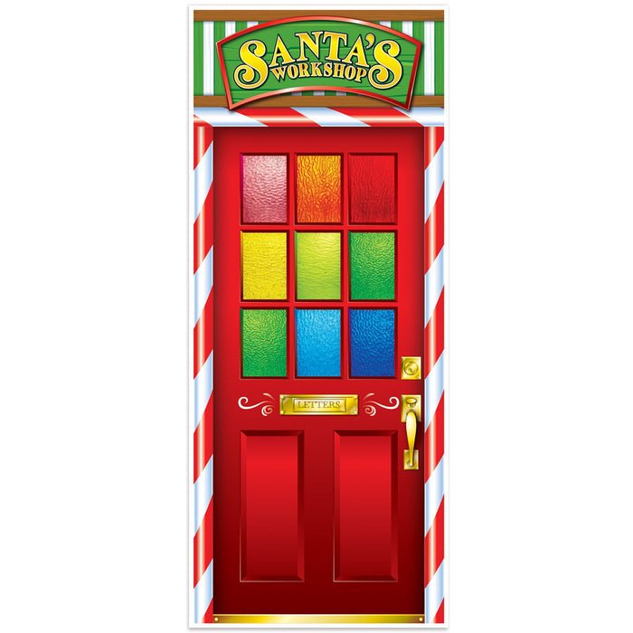 Santa's Workshop Door Cover - 183cm