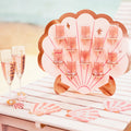 Seashell Shot Glass Holder Wall - 43cm x 38cm