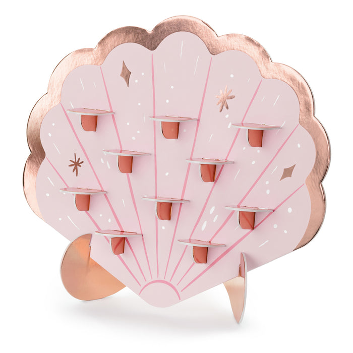 Seashell Shot Glass Holder Wall - 43cm x 38cm