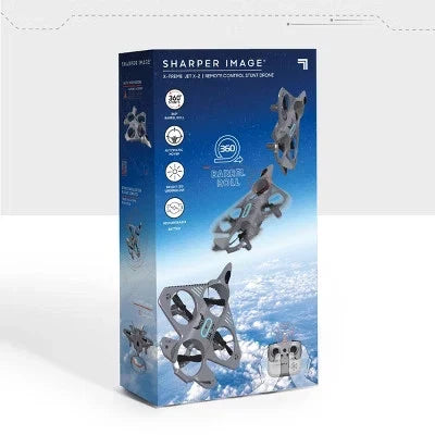Sharper Image Thunderbolt Jet X Mini Drone w/ LED Lights Gray RC