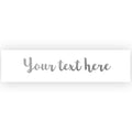 Personalised Name Banner - Silver - 1.2m
