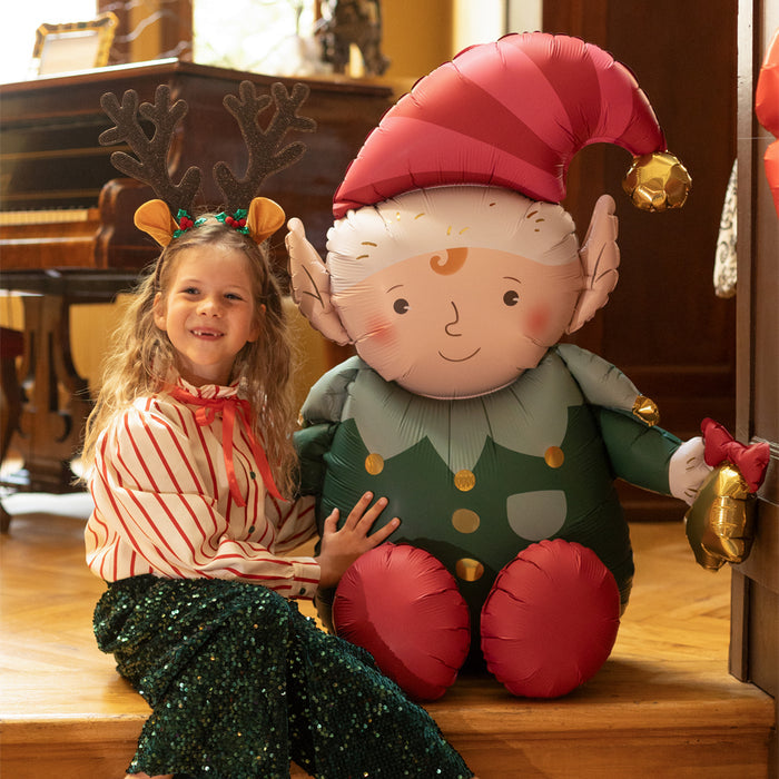 Sitting Elf Foil Balloon - 36"