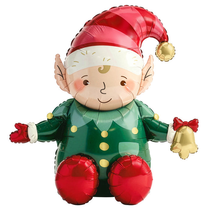 Sitting Elf Foil Balloon - 36"