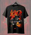 Slayer Heavy Metal Graphic Regular T-Shirt | Front & Back Dual Print | Music Band Tee