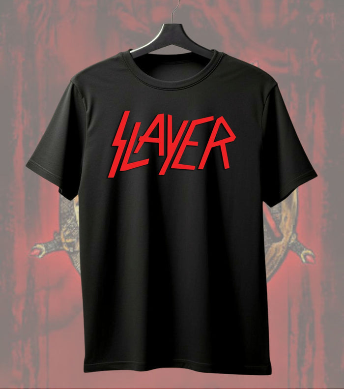 Slayer Skullfire T-Shirt | Dark Heavy Metal Music Graphic | Front & Dual Print