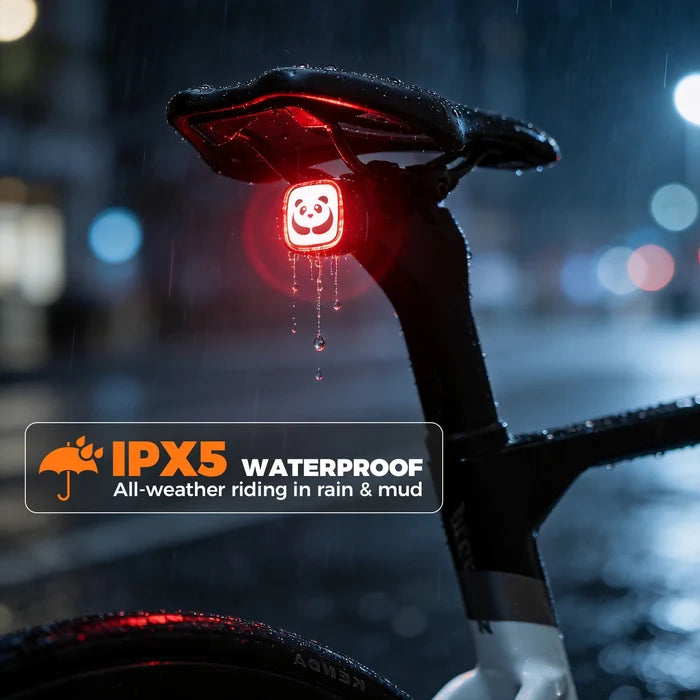 Smart Bike Rear Light with Brake Sensor & LED Display Q2MAX