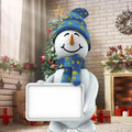 Snowman with Sign Cardboard Cutout - 1.83m