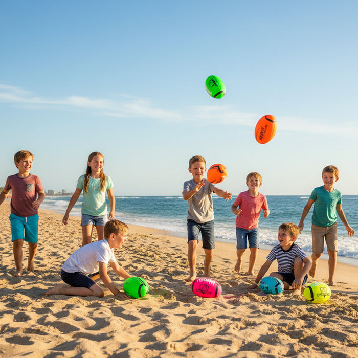 Soft Touch Rugby Ball - Size 5 - 9 Assorted Colours - Each