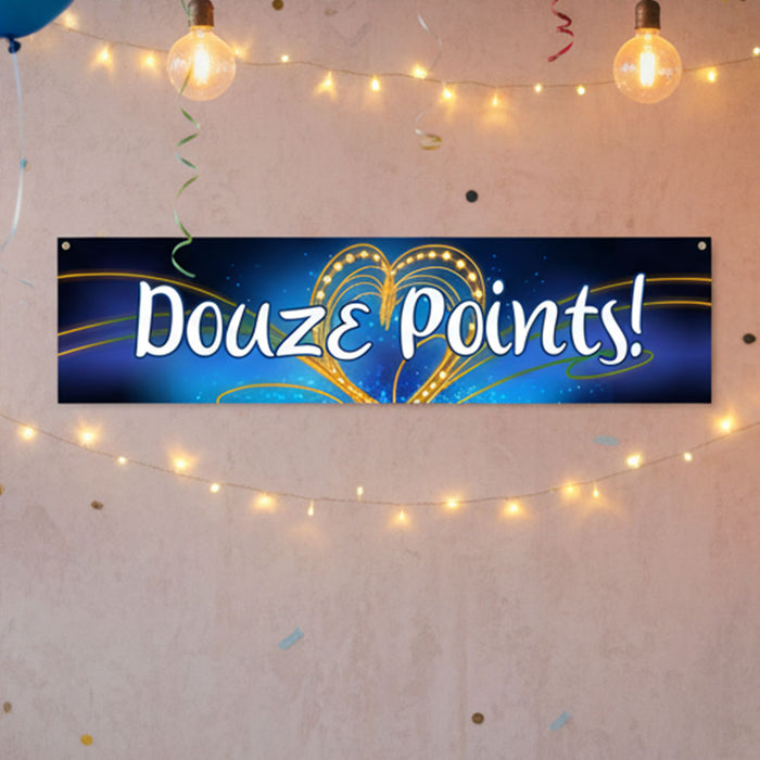 Song Contest "Douze Points!" Paper Banner - 1.2m