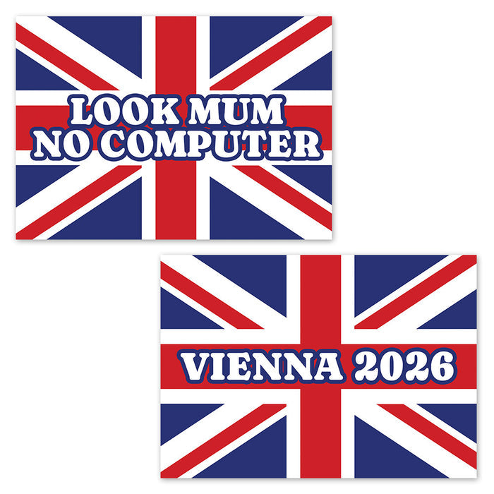 Song Contest Union Jack Poster Pack - Pack of 2 - A3