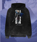 Sova – Hunter’s Focus Valorant Acid Wash Hoodie | Premium Gamer Streetwear - Black / XS - Valorant