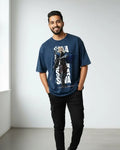 Sova – Hunter’s Focus Valorant Acid Wash Tee | Bold Gamer Streetwear - Navy / XS - Valorant