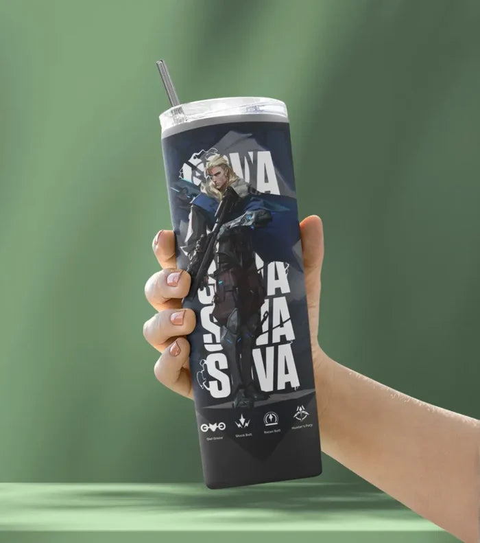 Sova Valorant Tumbler – Hunter’s Focus | Game-Day Drinkware - Valorant