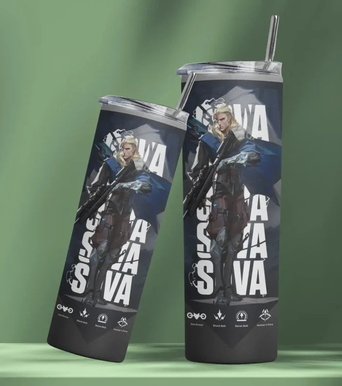 Sova Valorant Tumbler – Hunter’s Focus | Game-Day Drinkware - Valorant