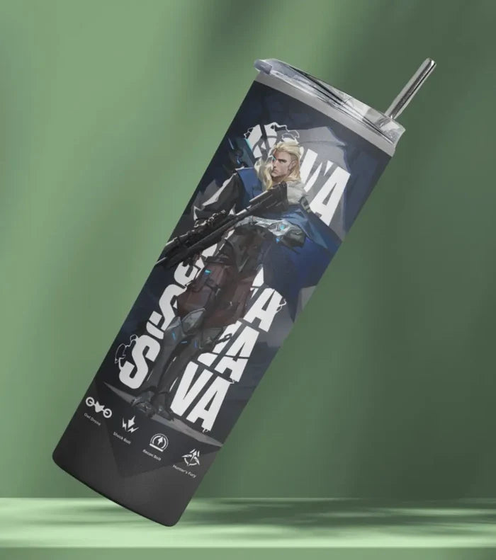 Sova Valorant Tumbler – Hunter’s Focus | Game-Day Drinkware - Valorant