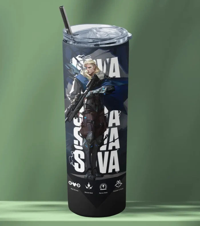 Sova Valorant Tumbler – Hunter’s Focus | Game-Day Drinkware - Valorant