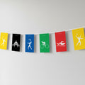 Sports Silhouette Paper Bunting Decoration - 2.4m