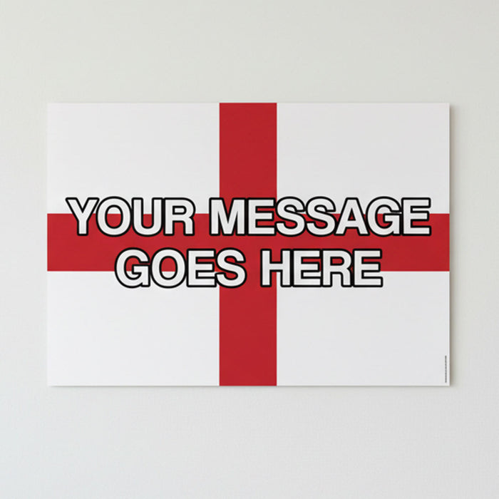St. George's Cross Personalised Poster - A3