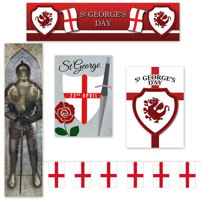 St George's Day Paper Decoration Pack