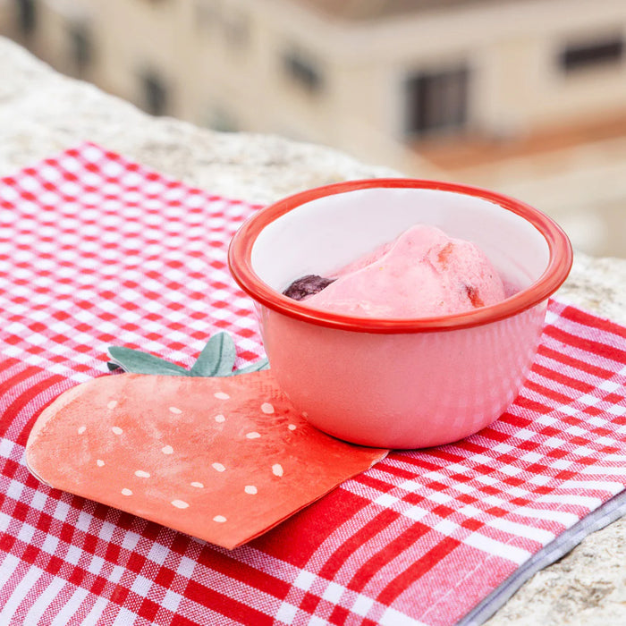 Strawberry Shaped Paper Napkins - Pack of 20