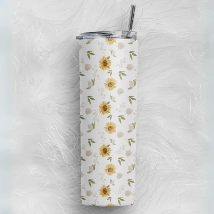 Sunflower Bliss Skinny Tumbler (591 ml / 20 oz)