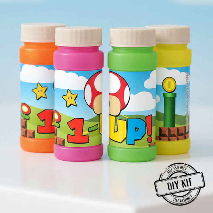 Super Plumber Bros '1-UP' Bubbles - Pack of 8