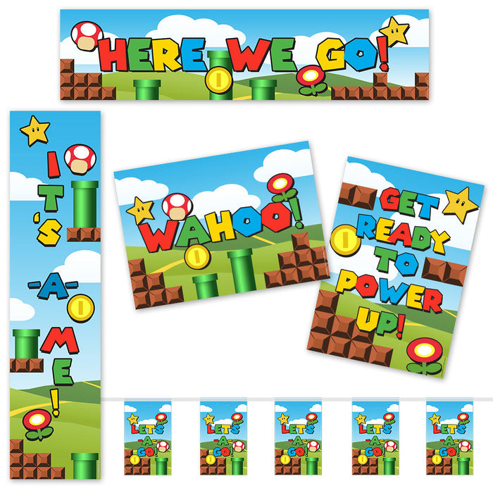 Super Plumber Brothers Paper Decoration Pack