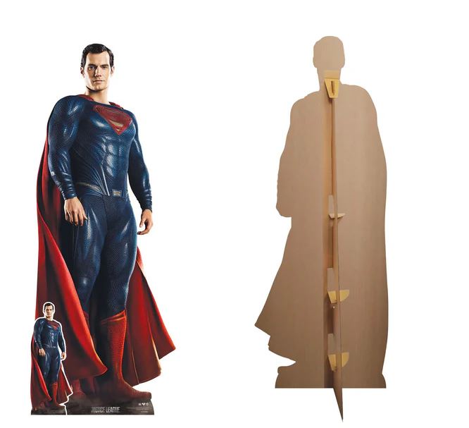 Superman Henry Cavill Cape Lifesize Cardboard Cutout With Mini Cutout