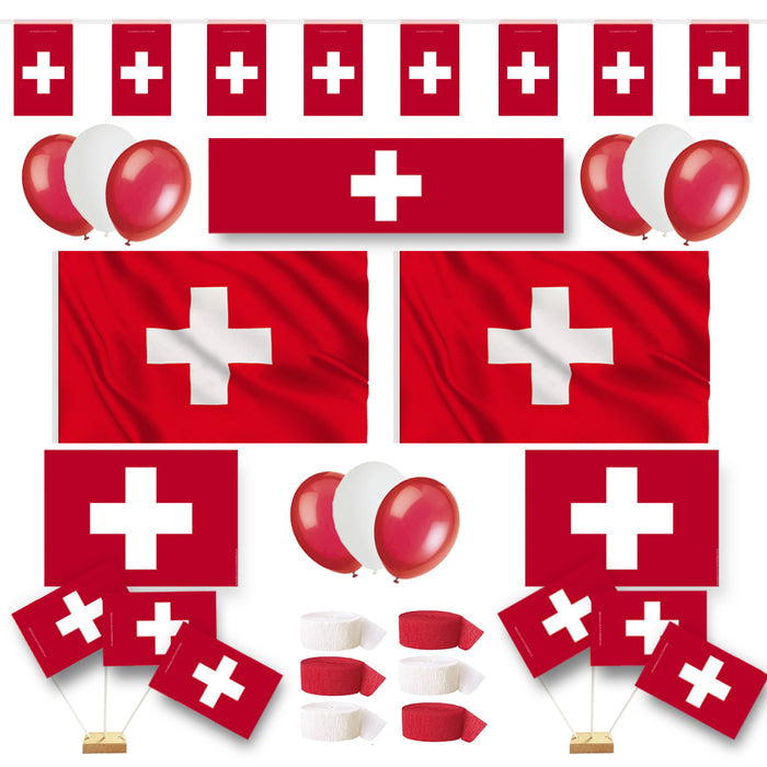 Switzerland Flag Decoration Pack