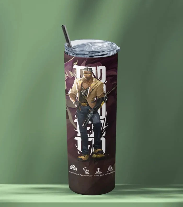 Tejo Valorant Tumbler – Street Enforcer | Hydration On Command - Valorant