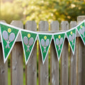 Tennis Plastic Bunting - All-Weather 12 Pennants - 2.24m