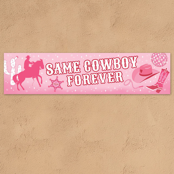 The Last Rodeo Same Cowboy Forever Banner - 120cm x 30cm